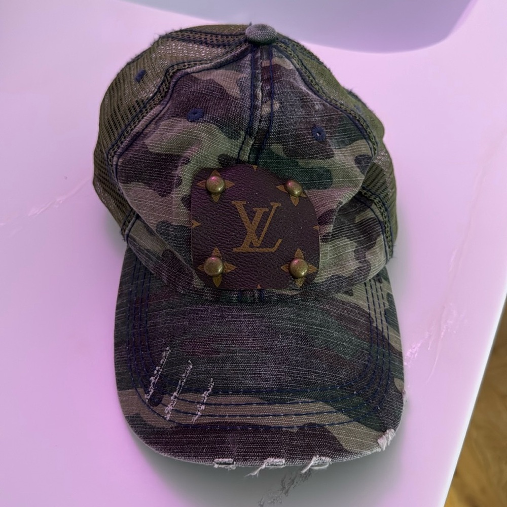 Camo Distressed Cap